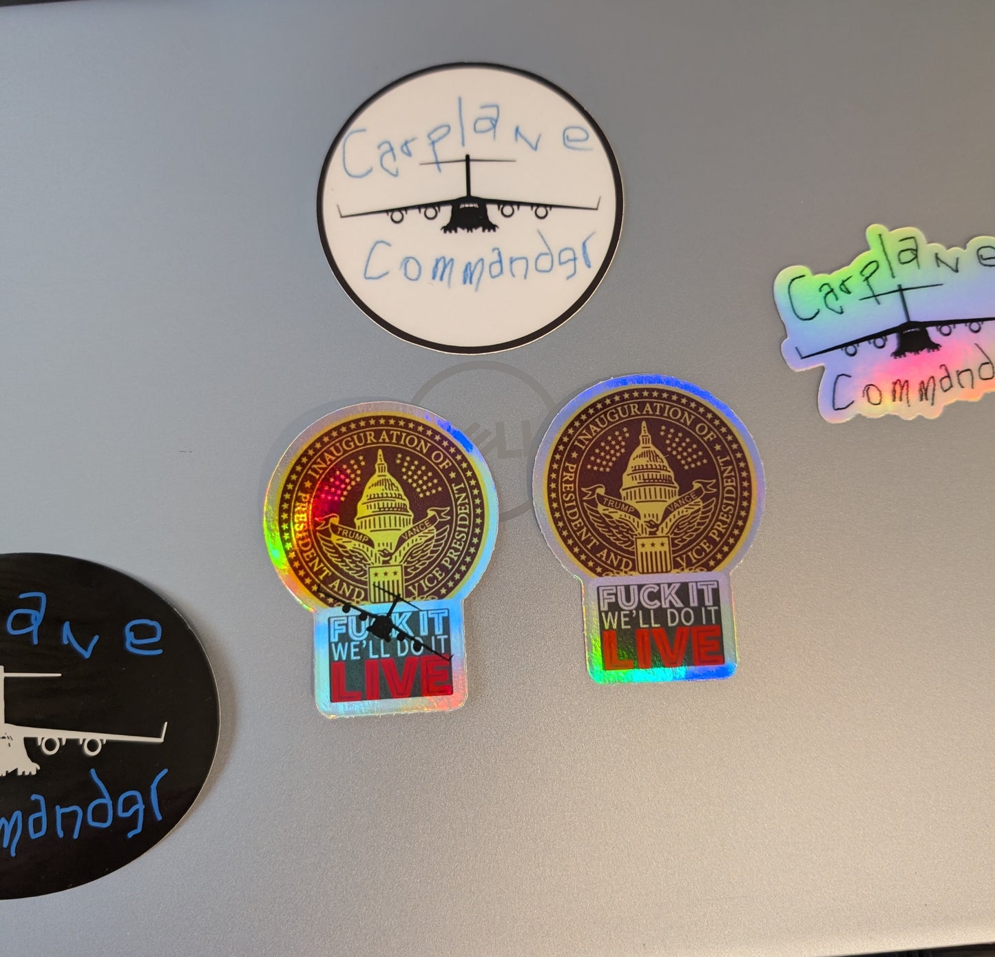 F#@! It Live Holographic Stickers 3inch