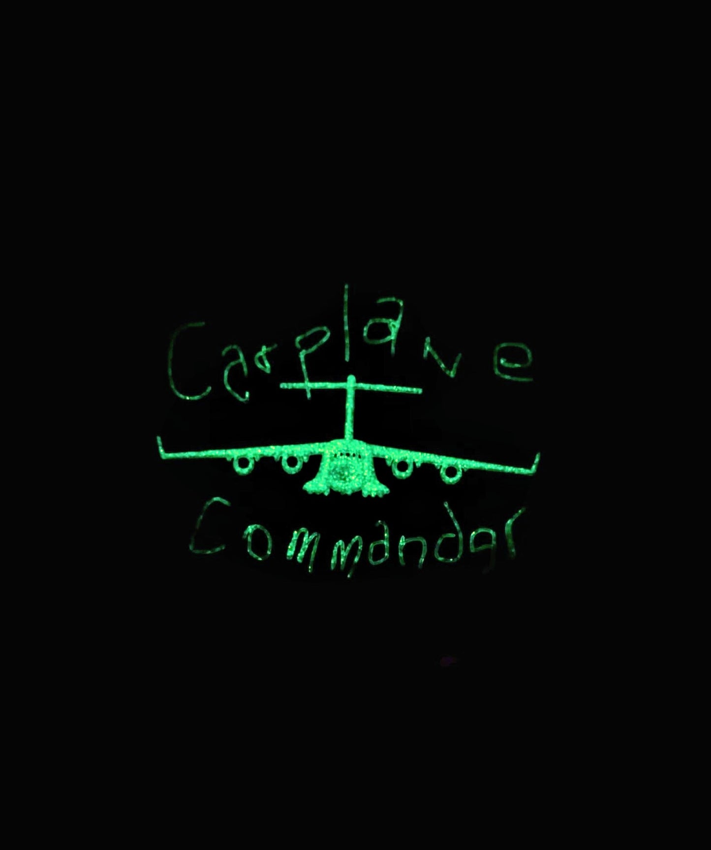 GITD Carplane Commander oval patch