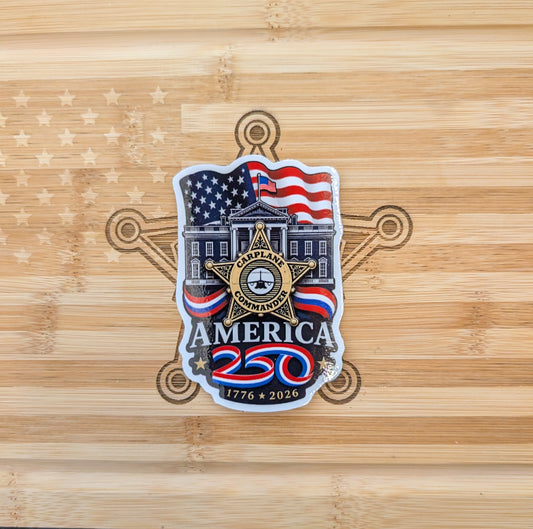 CPC America 250 Commemorative Sticker (3.5" × 2.5")