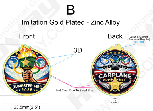 2028 Olympics Dumpster Fire Coin